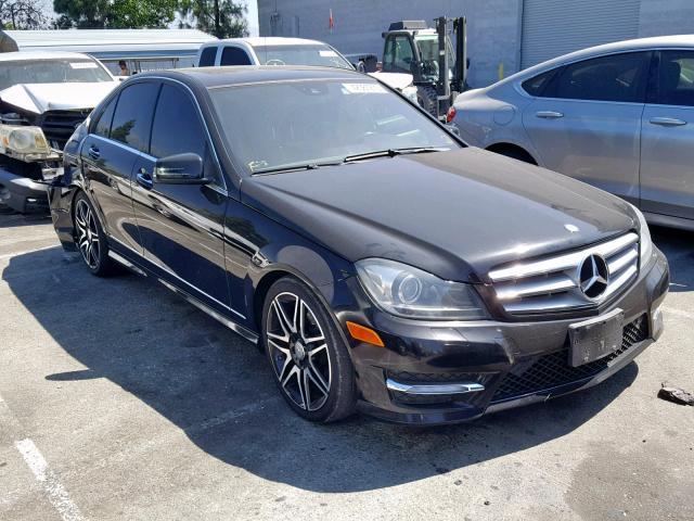 WDDGF4HB3DA777532 - 2013 MERCEDES-BENZ C 250 BLACK photo 1