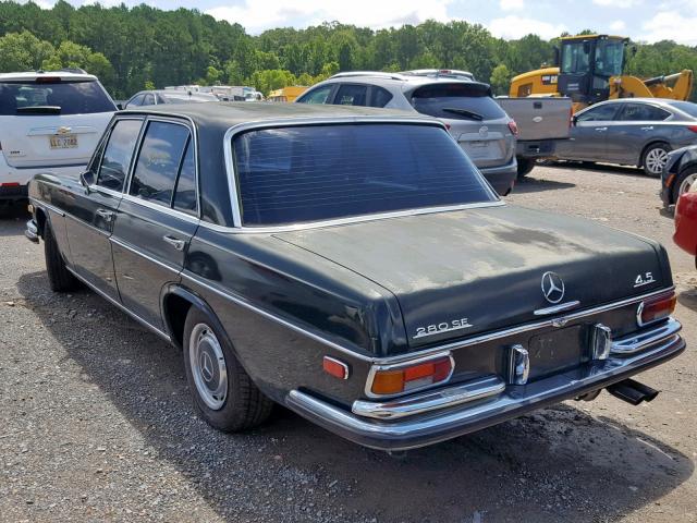 10806712020577 - 1973 MERCEDES-BENZ 280SE GREEN photo 3