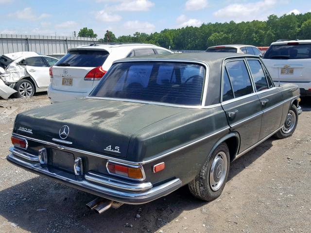 10806712020577 - 1973 MERCEDES-BENZ 280SE GREEN photo 4