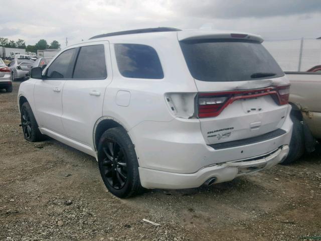 1C4RDJDG8HC675050 - 2017 DODGE DURANGO GT WHITE photo 3