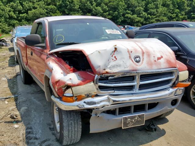 1B7GG22X0YS800295 - 2000 DODGE DAKOTA RED photo 1