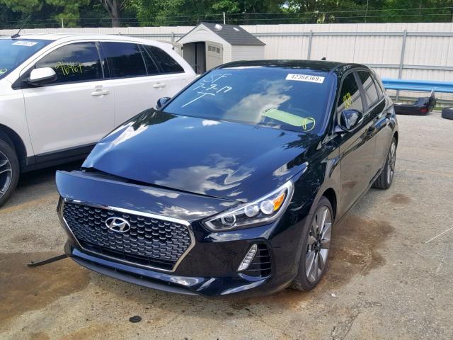 KMHH55LC1JU079983 - 2018 HYUNDAI ELANTRA GT BLACK photo 2