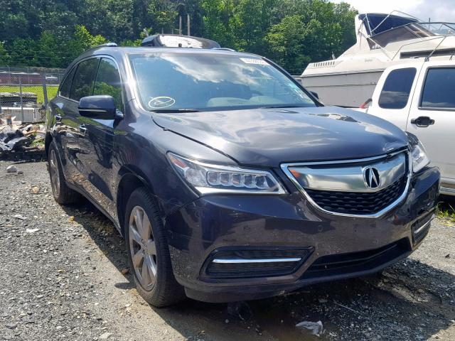 5FRYD3H87EB005254 - 2014 ACURA MDX ADVANC GRAY photo 1