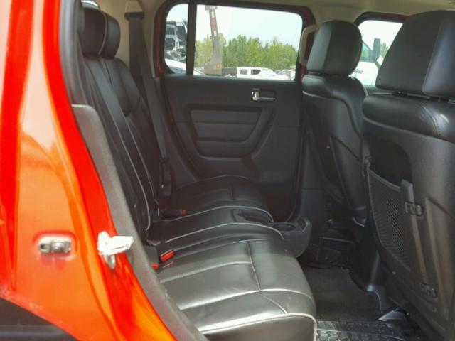 5GTDN13E778220272 - 2007 HUMMER H3 RED photo 6