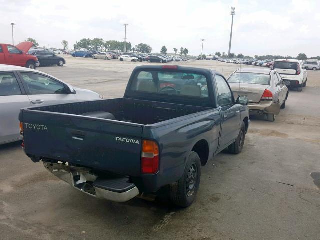 4TANL42N8WZ081200 - 1998 TOYOTA TACOMA GREEN photo 4