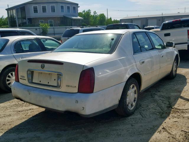 1G6KD54Y81U292665 - 2001 CADILLAC DEVILLE WHITE photo 4