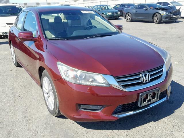 1HGCR2F83EA177592 - 2014 HONDA ACCORD EXL RED photo 1