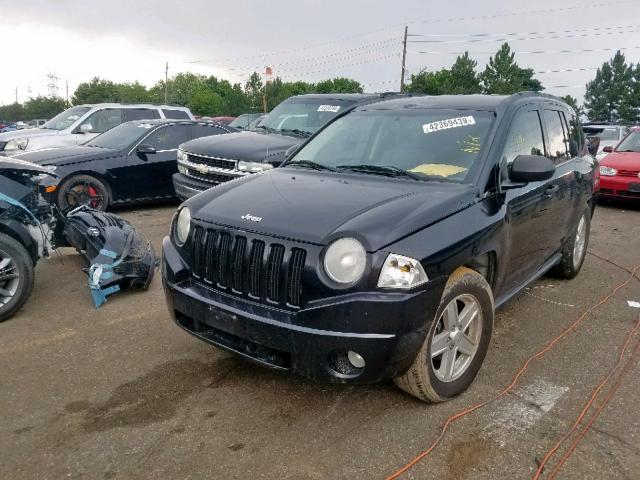 1J8FF47W87D586095 - 2007 JEEP COMPASS BLACK photo 2