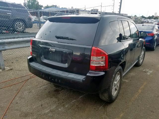 1J8FF47W87D586095 - 2007 JEEP COMPASS BLACK photo 4