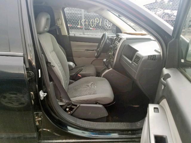 1J8FF47W87D586095 - 2007 JEEP COMPASS BLACK photo 5