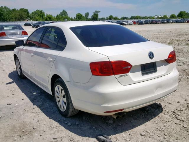 3VW1K7AJ7DM432194 - 2013 VOLKSWAGEN JETTA BASE 白色 照片 3