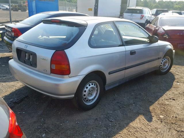 2HGEJ6320VH107394 - 1997 HONDA CIVIC CX SILVER photo 4