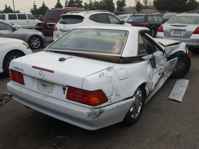 WDBFA61E9MF034699 - 1991 MERCEDES-BENZ 300 SL WHITE photo 4