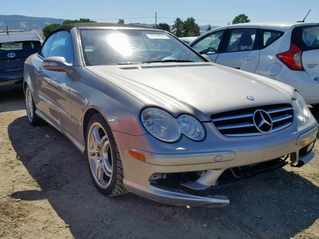 WDBTK76G45T044026 - 2005 MERCEDES-BENZ CLK 55 AMG SILVER photo 1