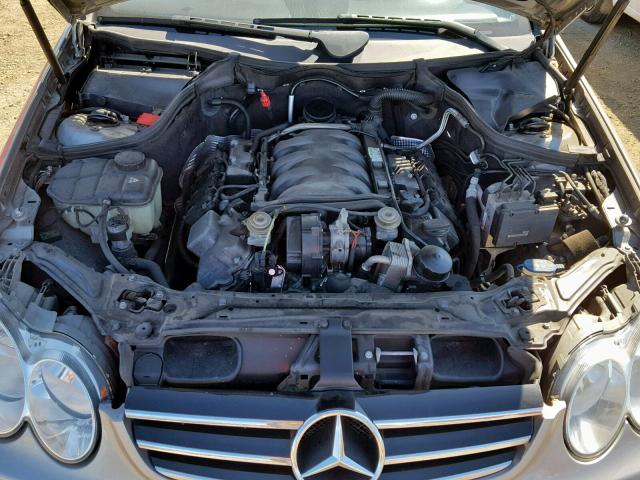 WDBTK76G45T044026 - 2005 MERCEDES-BENZ CLK 55 AMG SILVER photo 7