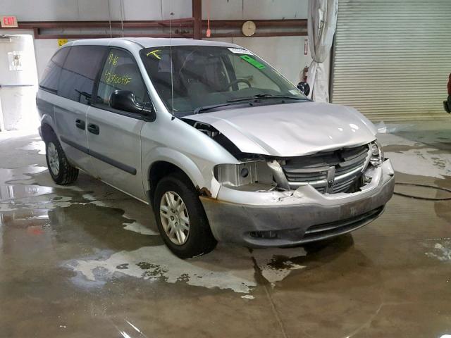 1D4GP25R27B198885 - 2007 DODGE CARAVAN SE SILVER photo 1