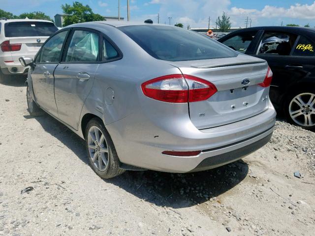 3FADP4BJ2KM107289 - 2019 FORD FIESTA SE SILVER photo 3