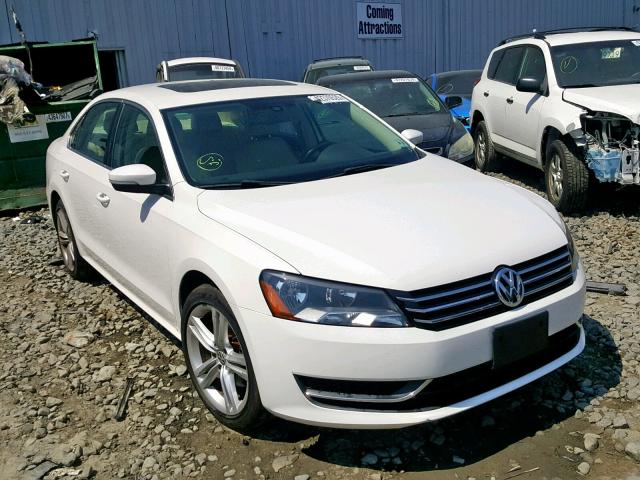 1VWBT7A38EC071189 - 2014 VOLKSWAGEN PASSAT SE WHITE photo 1