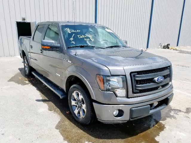 1FTFW1CT8DFA27292 - 2013 FORD F150 SUPER GRAY photo 1