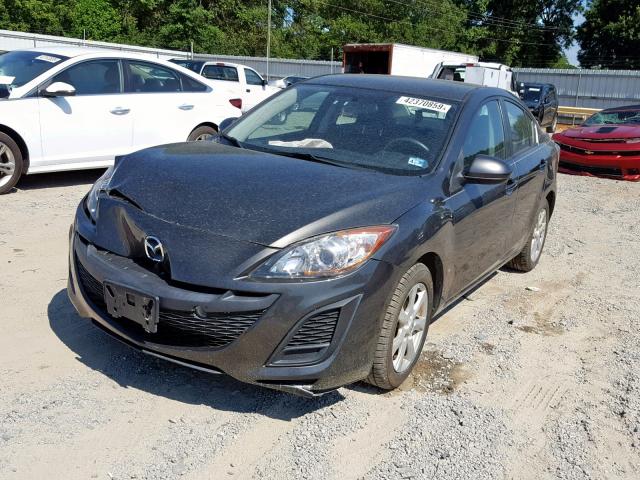 JM1BL1SF2A1290700 - 2010 MAZDA 3 I GRAY photo 2