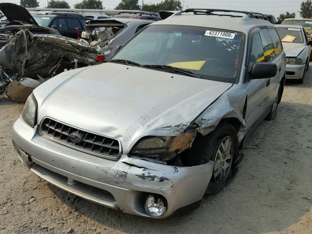 4S3BH675347638519 - 2004 SUBARU LEGACY OUT SILVER photo 2