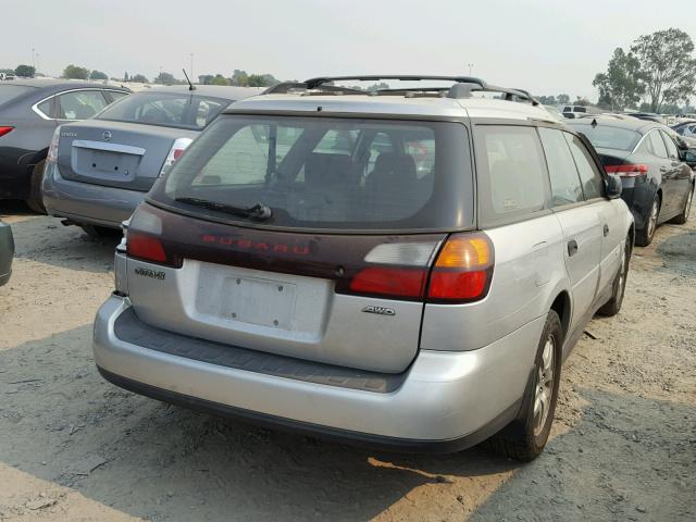 4S3BH675347638519 - 2004 SUBARU LEGACY OUT SILVER photo 4