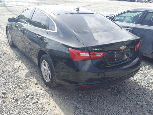 1G1ZB5STXHF189926 - 2017 CHEVROLET MALIBU LS შავი ფოტო 3