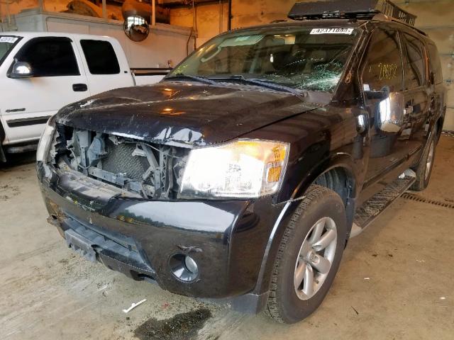 5N1AA0NC8AN622897 - 2010 NISSAN ARMADA SE BLACK photo 2