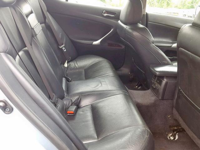 JTHCK262485022396 - 2008 LEXUS IS 250 GRAY photo 6