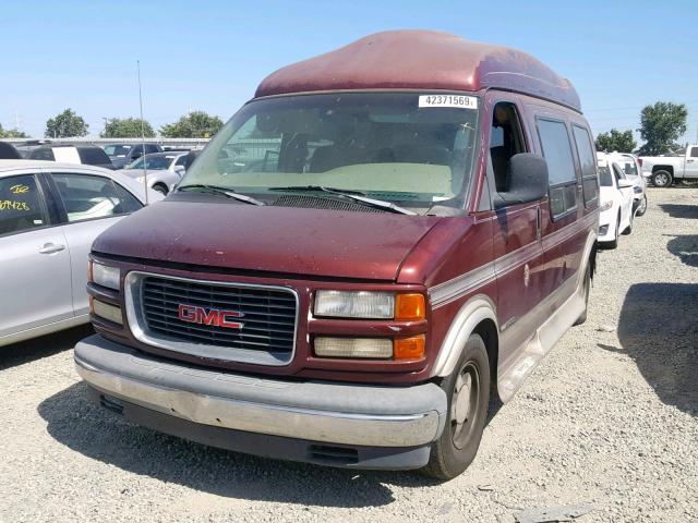 1GDFG15R1X1056337 - 1999 GMC SAVANA RV BURGUNDY photo 2