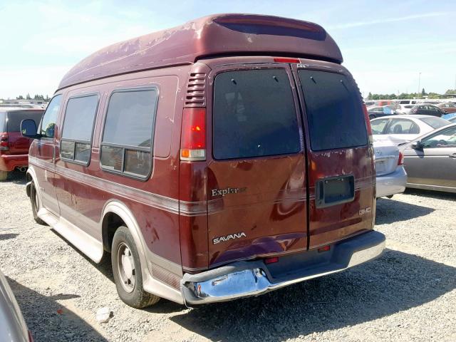 1GDFG15R1X1056337 - 1999 GMC SAVANA RV BURGUNDY photo 3