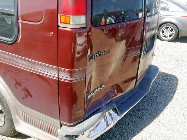 1GDFG15R1X1056337 - 1999 GMC SAVANA RV BURGUNDY photo 9