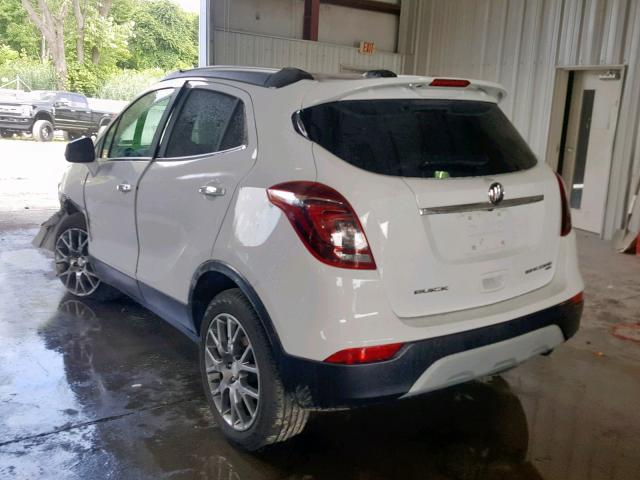 KL4CJ2SBXJB597646 - 2018 BUICK ENCORE SPO WHITE photo 3