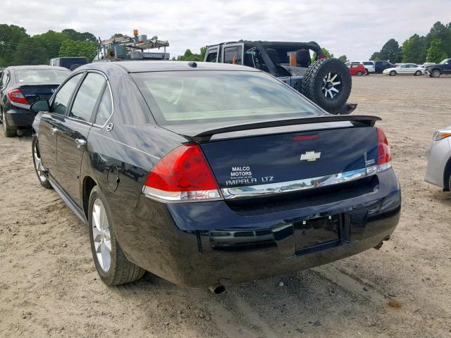 2G1WU57M591285342 - 2009 CHEVROLET IMPALA LTZ BLACK photo 3