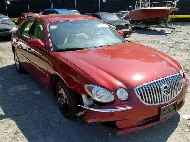 2G4WD582691256562 - 2009 BUICK LACROSSE C BURGUNDY photo 1