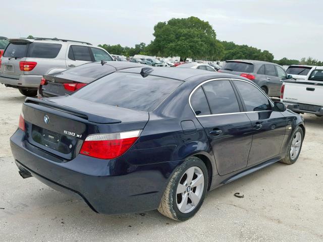 WBANF73577CU21790 - 2007 BMW 530 XI BLUE photo 4