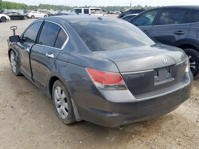 1HGCP368X8A080969 - 2008 HONDA ACCORD EXL GRAY photo 3