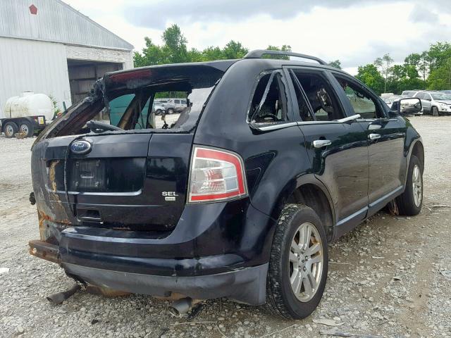 2FMDK48CX8BA02846 - 2008 FORD EDGE SEL BLACK photo 4