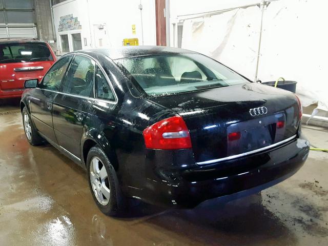 WAUED54B1YN007876 - 2000 AUDI A6 2.7T QU BLACK photo 3