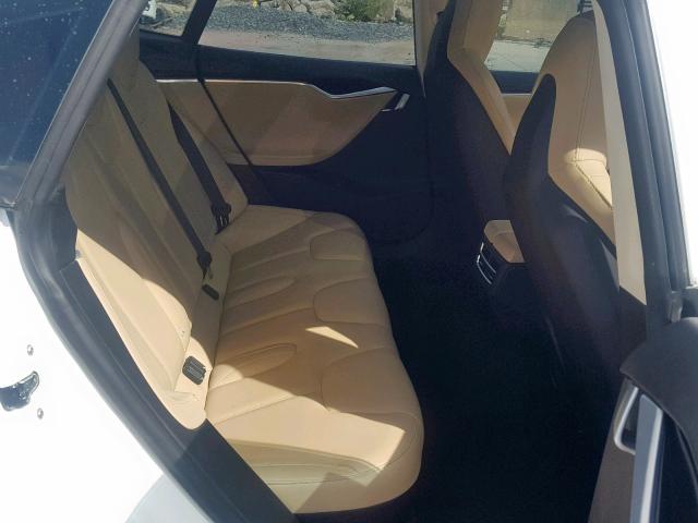 5YJSA1H11EFP61797 - 2014 TESLA MODEL S თეთრი ფოტო 6
