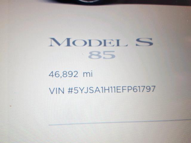 5YJSA1H11EFP61797 - 2014 TESLA MODEL S თეთრი ფოტო 8