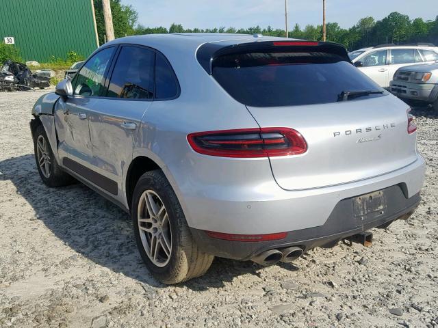 WP1AB2A57FLB60029 - 2015 PORSCHE MACAN S SILVER photo 3