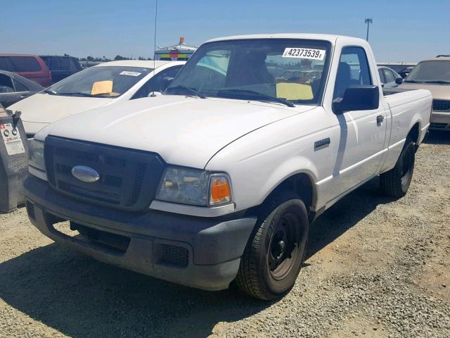 1FTYR10DX6PA17079 - 2006 FORD RANGER WHITE photo 2