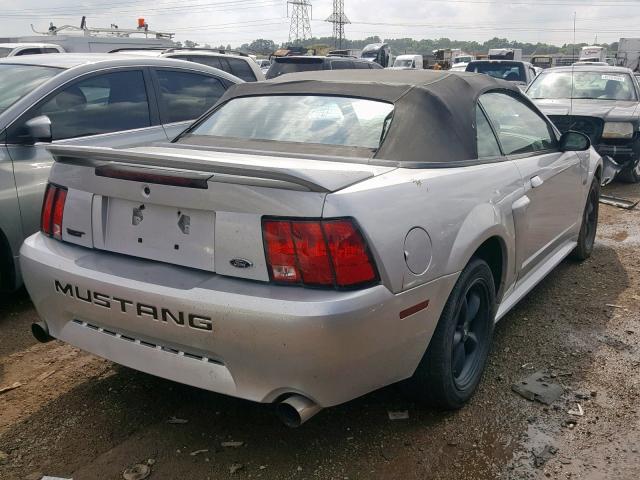 1FAFP45X33F321864 - 2003 FORD MUSTANG GT SILVER photo 4