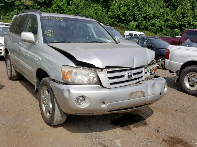 JTEEP21A740031929 - 2004 TOYOTA HIGHLANDER SILVER photo 1