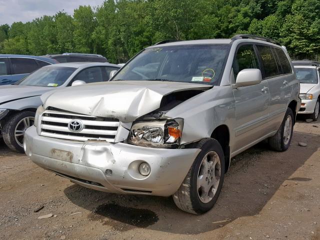 JTEEP21A740031929 - 2004 TOYOTA HIGHLANDER SILVER photo 2