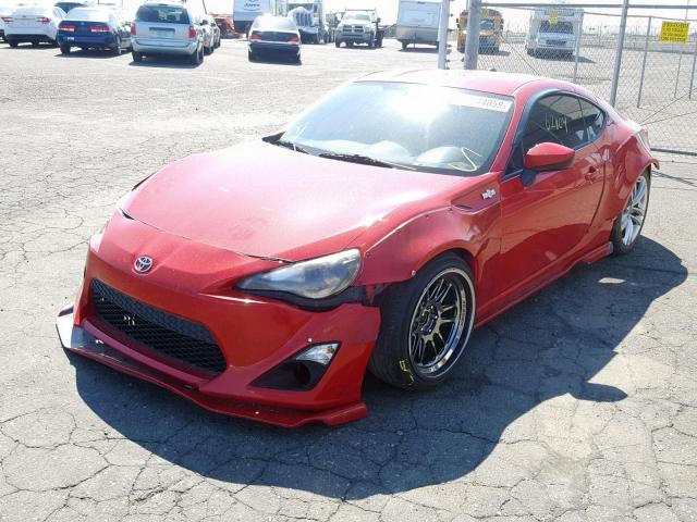 JF1ZNAA17D1733951 - 2013 TOYOTA SCION FR-S RED photo 2