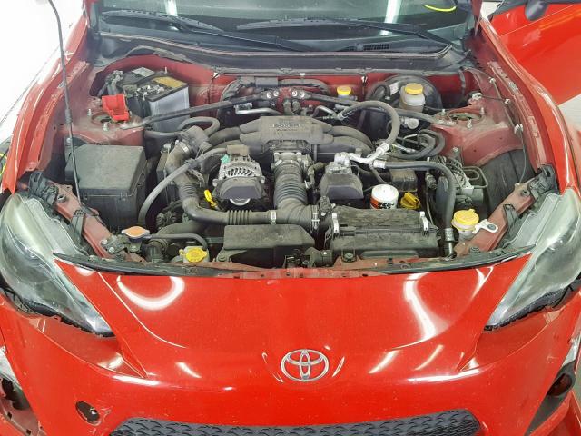 JF1ZNAA17D1733951 - 2013 TOYOTA SCION FR-S RED photo 7