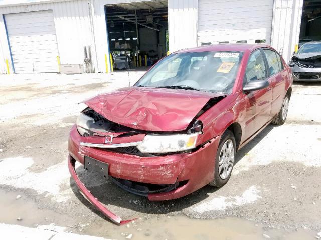 1G8AJ52F54Z182256 - 2004 SATURN ION LEVEL MAROON photo 2