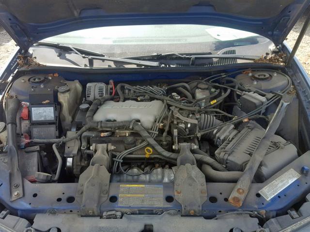 2G1WF52E759380457 - 2005 CHEVROLET IMPALA BLUE photo 7